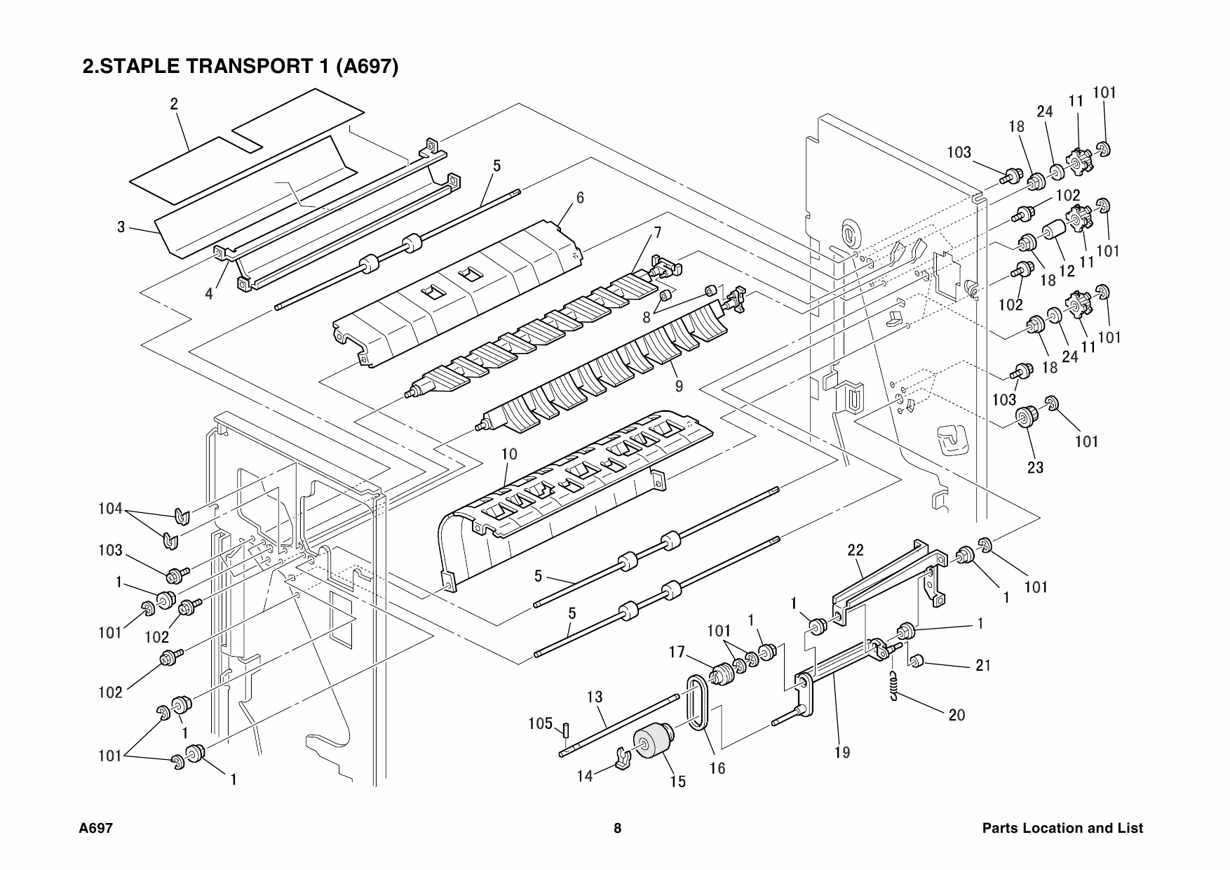 RICOH Options A697 PUNCH-KIT-TYPE-450 Parts Catalog PDF download-5